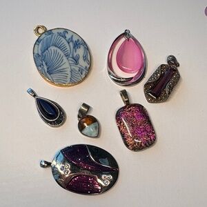 Lot of 7 Vintage Pendants